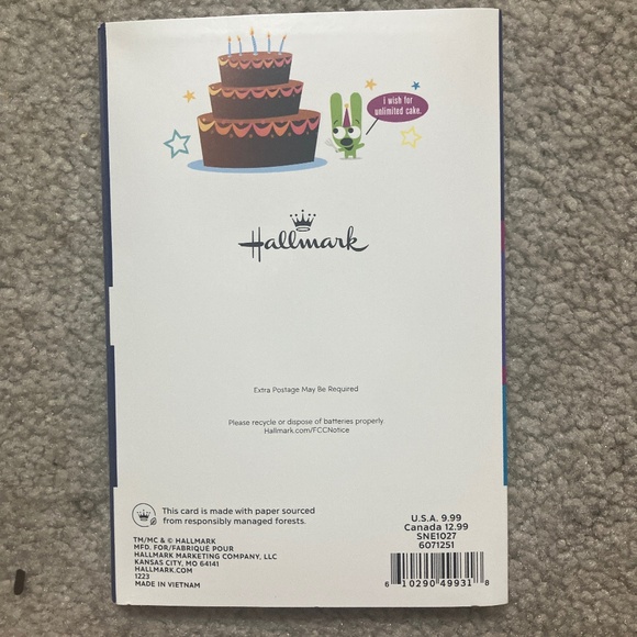 hoops&yoyo™️ - Shooting Star - Birthday Card w/ Sound and Lights - Picture 4 of 6